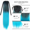 Silk Straight Ombre Ponytail Ombre Synthetic Drawstring Ponytail Hair Extension Hairpiece Manufactory